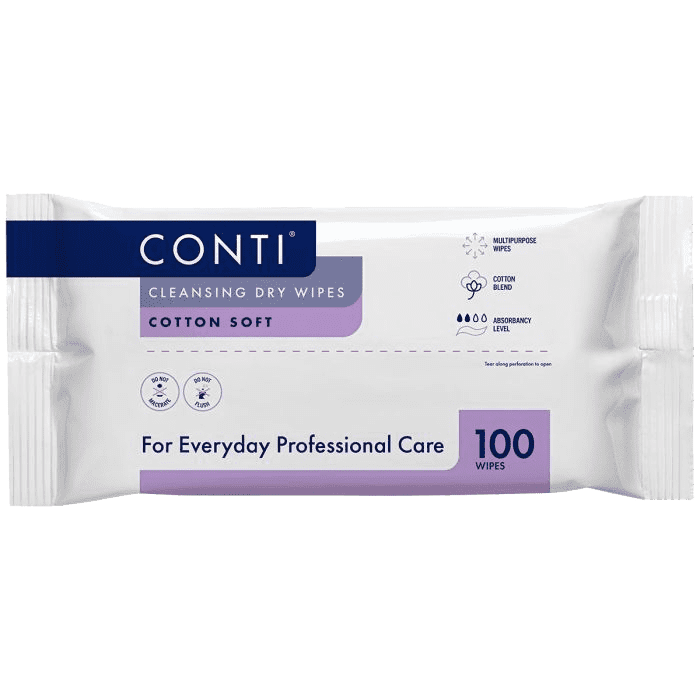 Conti So Soft Cleansing Dry Wipes Pack of 100 - welzo