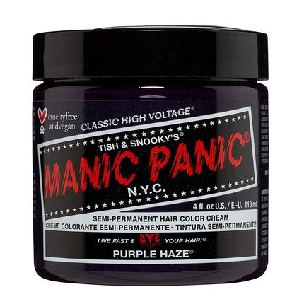 Manic Panic Purple Haze Classic Creme Vegan Cruelty Free Semi Permanent Hair Dye 118ml