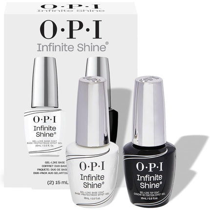 OPI nagellak Infinite Shine Lange Wear System gel-achtige nagelvernis Basislaag en toplaag Duo Pack 2x 15 ml