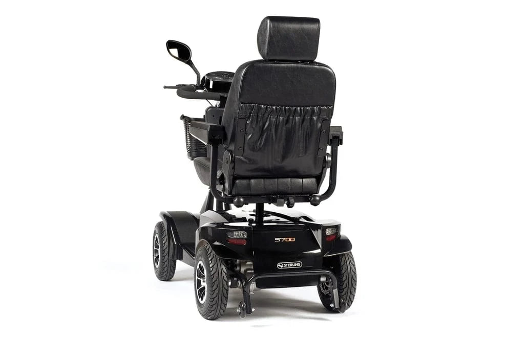 STERLING S700 SCOOTER SCOOTER - 8mph, μαύρο | Μεγάλη απόσταση, υψηλή εκκαθάριση και ανάρτηση εδάφους