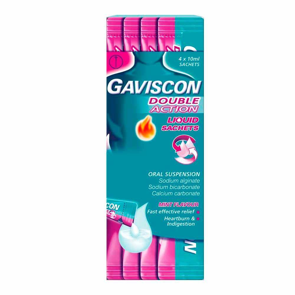 Gaviscon Double Action Sachets Rapid Relief from Bloating Welzo