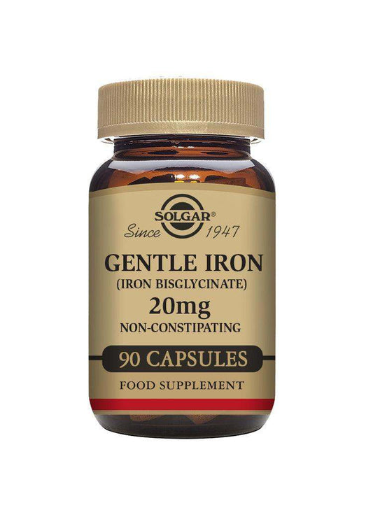 Gentle Iron 20 mg, 90 Capsules - Solgar - welzo