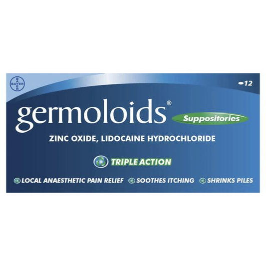 Germoloids Suppositories Pack of 12 - welzo