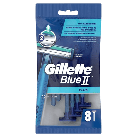 Gillette Blue II Plus Fixed Pack of 8 - welzo