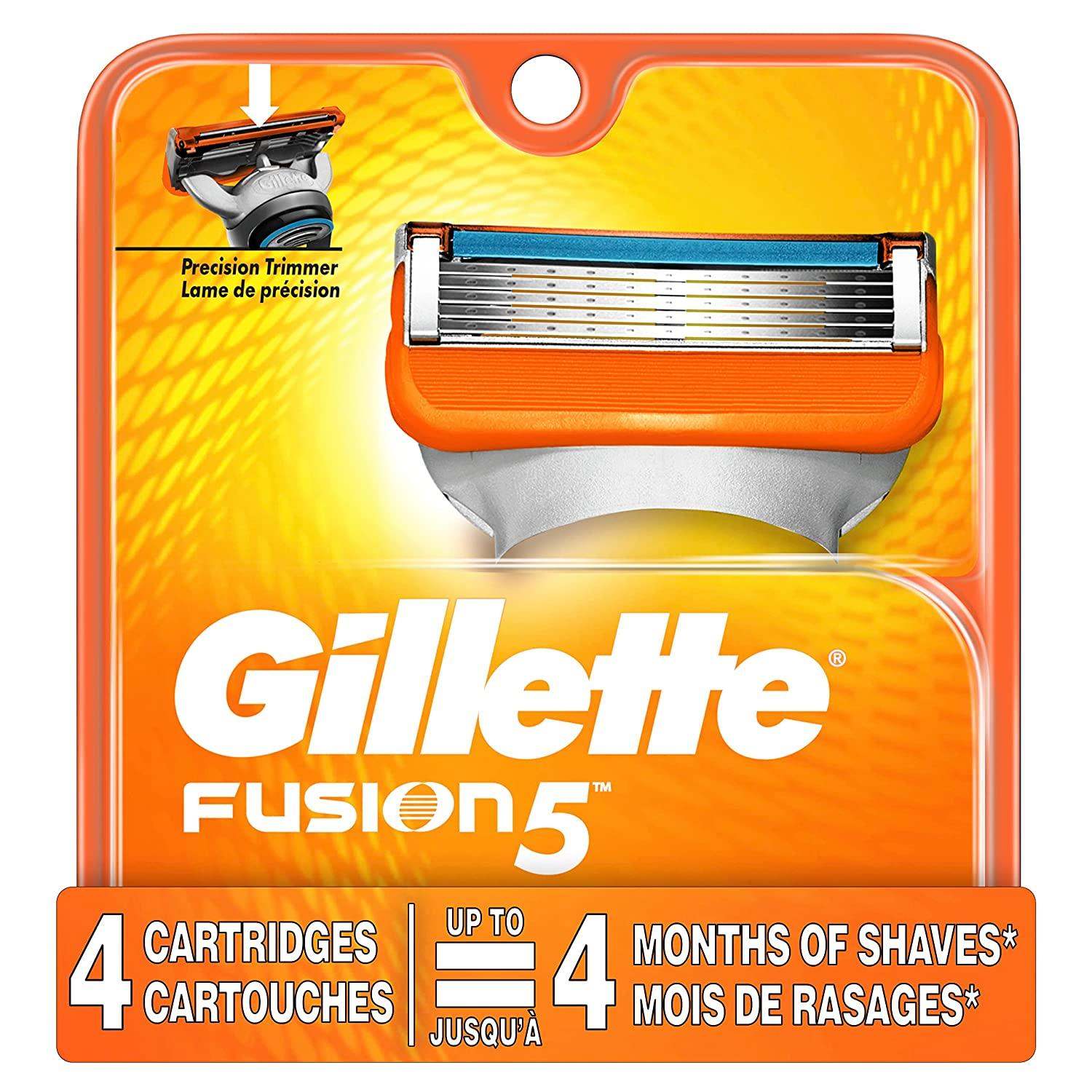 Gillette Fusion 5 Razor Blades Pack of 4 - welzo