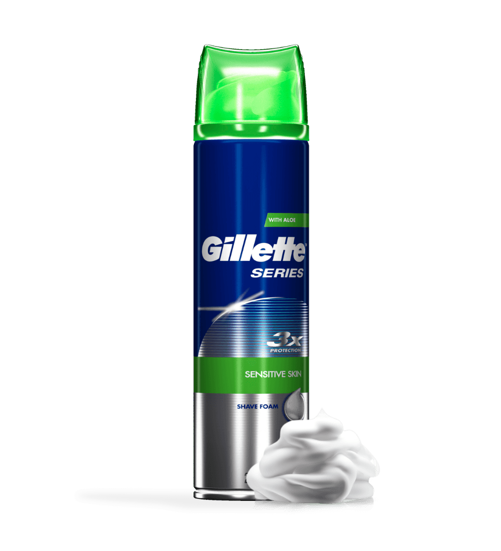 Gillette Series Shaving Foam Sensitive Skin 250ml - welzo