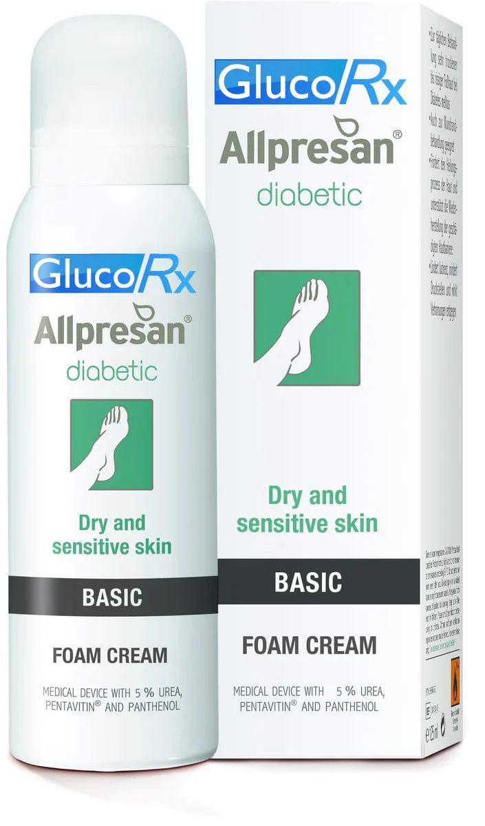 GlucoRx Allpresan Diabetic Foam Cream Basic 300ml - welzo