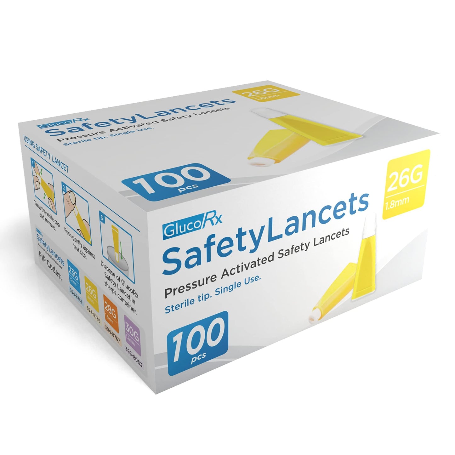 GlucoRx Safety Lancets - welzo