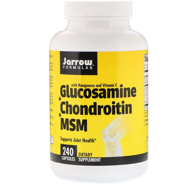 Glucosamine + Chondroitin + MSM, 240 Capsules - Jarrow Formulas - welzo