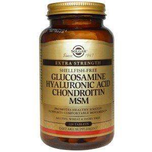 Glucosamine Hyaluronic Acid Chondroitin MSM, 120 Tabs - Solgar - welzo