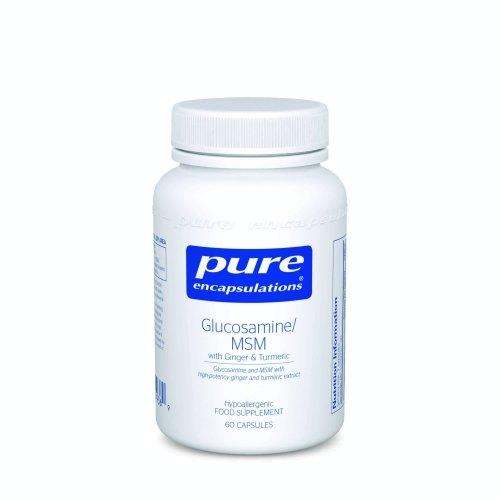 Glucosamine MSM with Ginger & Turmeric - 60 Capsules - Pure Encapsulations - welzo