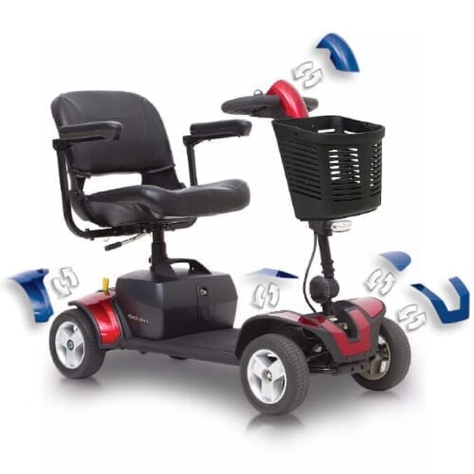 Go Compact Mobility Scooter - Lichtgewicht, draagbare en LED -verlichting