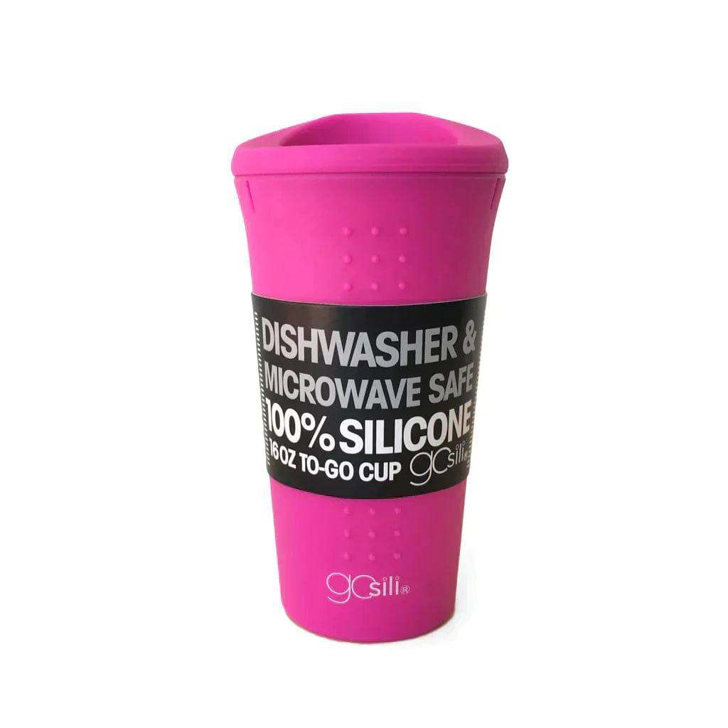 GoSili Silicone 16oz To-Go Coffee/Tea Cup Hot Pink - welzo