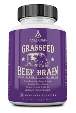 Grass Fed Brain (180 capsules) - Ancestral Supplements - welzo