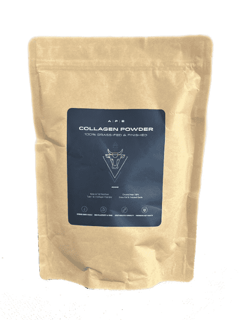 APE Nutrition Grass-Fed Collagen Powder 400g, unflavoured Type I and III bovine collagen peptides