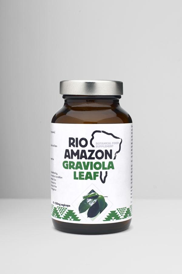 Rio Amazon Supplements Graviola Leaf 500mg- 60 Capsules - Welzo