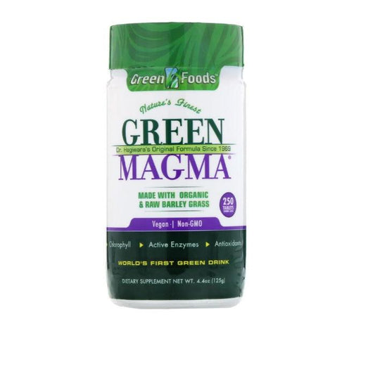 Green Magma (Organic & Raw Barley Grass) 250 Tablets - Green Foods - welzo