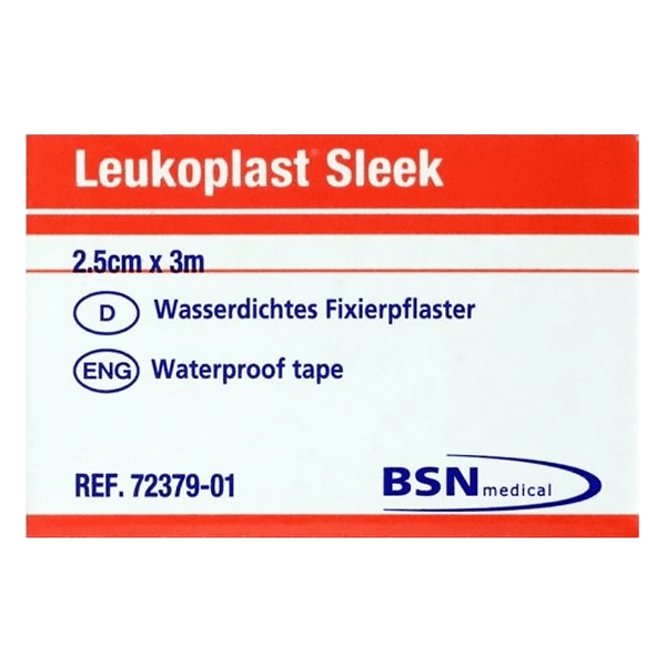 Leukoplast Sleek Waterproof Tape 2.5cm x 3m - welzo