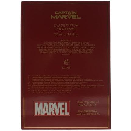 Marvel Captain Eau De Parfum 100ml