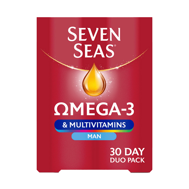 Seven Seas Omega 3 & Multivitamins Man Pack of 30 Duo - welzo