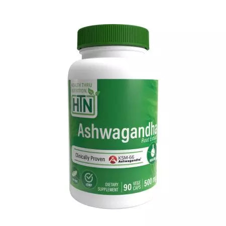 Santé à travers la nutrition Ashwagandha KSM66 500mg 90 Capsules végétariens