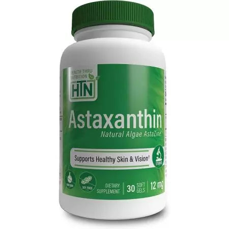 Saúde através da nutrição Astaxantina 12mg 30 Softgels