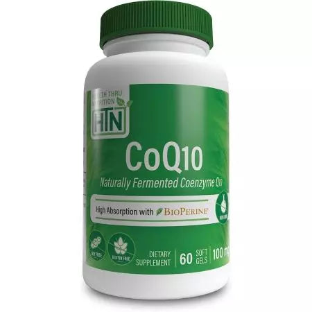 Sundhed Thru Nutrition Coq10 med Bioperine 100 mg 60 softgels