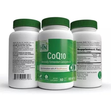 Health Thru Nutrition CoQ10 with BioPerine 100mg 60 Softgels