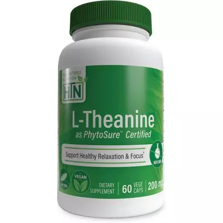 Здравето на храненето ltheanine 200mg 60 вегетариански капсули