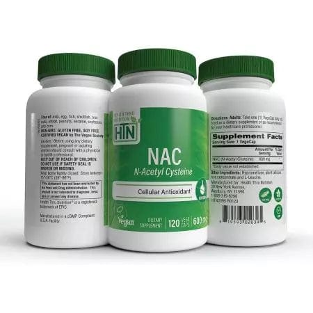 Zdravlje kroz Nutrition NAC (N-acetil cistein) 600mg