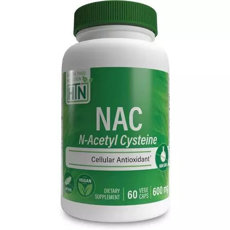 Terveysravinteen NAC (nacetyylikysteiini) 600 mg 60 kasviskapselia