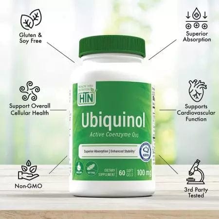 Health Thru Nutrition Ubiquinol 100mg 60 Softgels