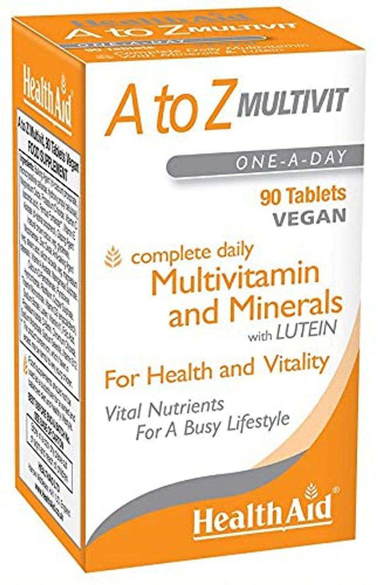 HealthAid A to Z Multivitamin and Minerals Tablets Pack of 90 - welzo