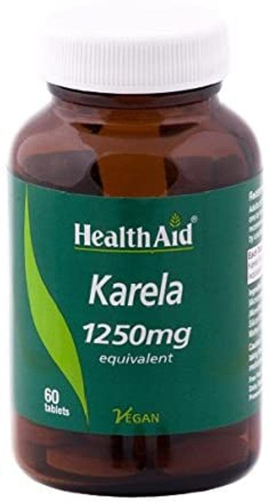 HealthAid Karela 1250mg Tablets Pack of 60 - welzo