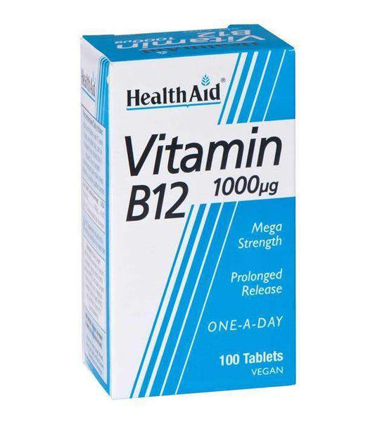 HealthAid Vitamin B12 1000mcg Tablets Pack of 100 - welzo