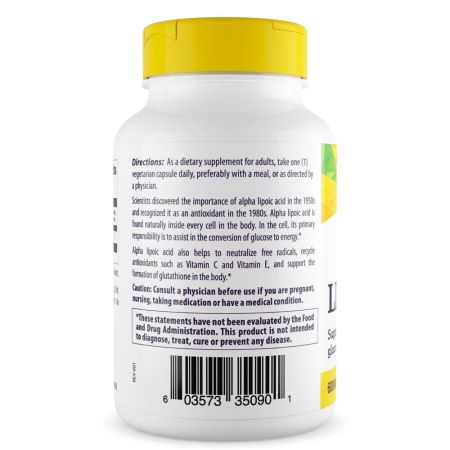 Origins saludables ácido alfa lipoico 600mg 60 cápsulas vegetarianas