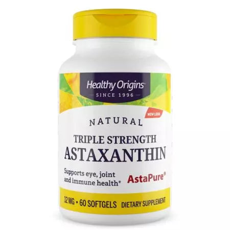 Gezonde oorsprong astaxanthin 12mg 60 softgels