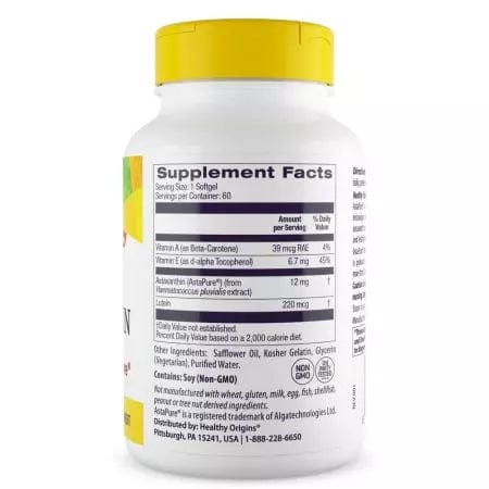 Orígenes saludables astaxanthin