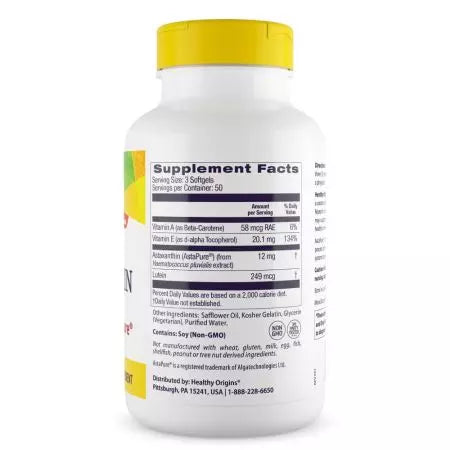 Origini sănătoase Astaxanthin 4mg 150 Softgels