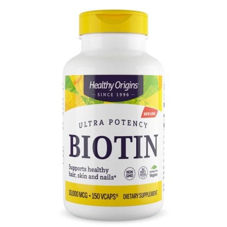 Healthy Origins Biotin 10,000mcg 150 Veggie Capsules