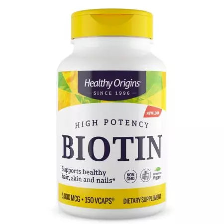 Zdravo podrijetlo Biotin 5000mcg 150 Veggie kapsule