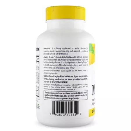 Hälsosamt ursprung Chelated Multi Mineral 120 Veggie Capsules