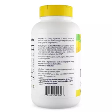 Origini sănătoase Chelated Multi Mineral 240 Capsule de legume