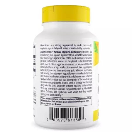 Origines saines Membrane d'oeuf 500 mg 60 capsules végétariennes