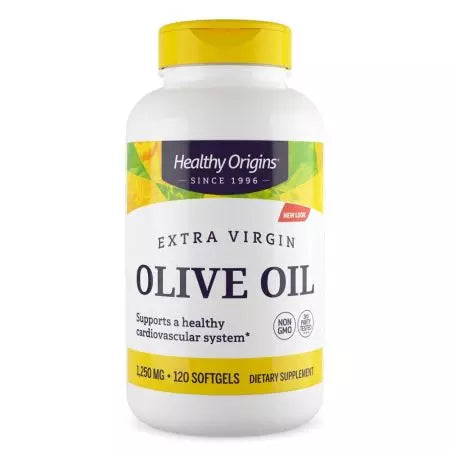 Orígenes saludables Aceite de oliva virgen extra 1.250mg 120 Softgels