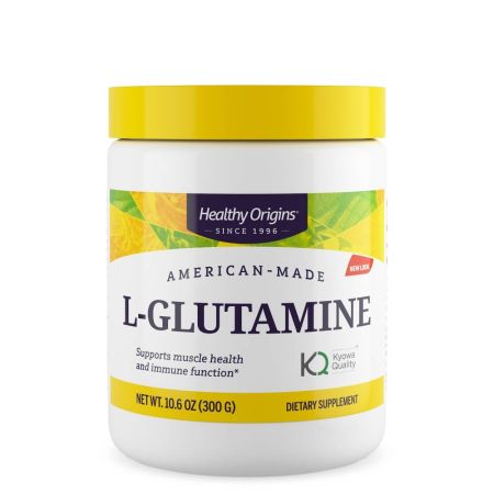 Zdrowe pochodzenie Lglutamina (AmericanMade) 10.6 uncji (300 g)