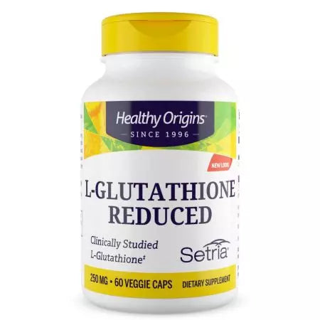 Sund oprindelse Lglutathione reducerede 250 mg 60 veggie -kapsler