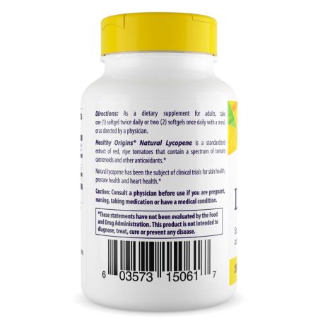 Origini sănătoase licopen 15mg 60 softgels