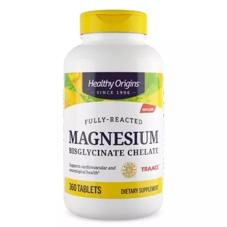 Healthy Origins Magnesium Bisglycinate Chelate 360 Tablets