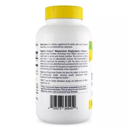 Gezonde oorsprong magnesium bisglycinaat chelaat 360 tabletten